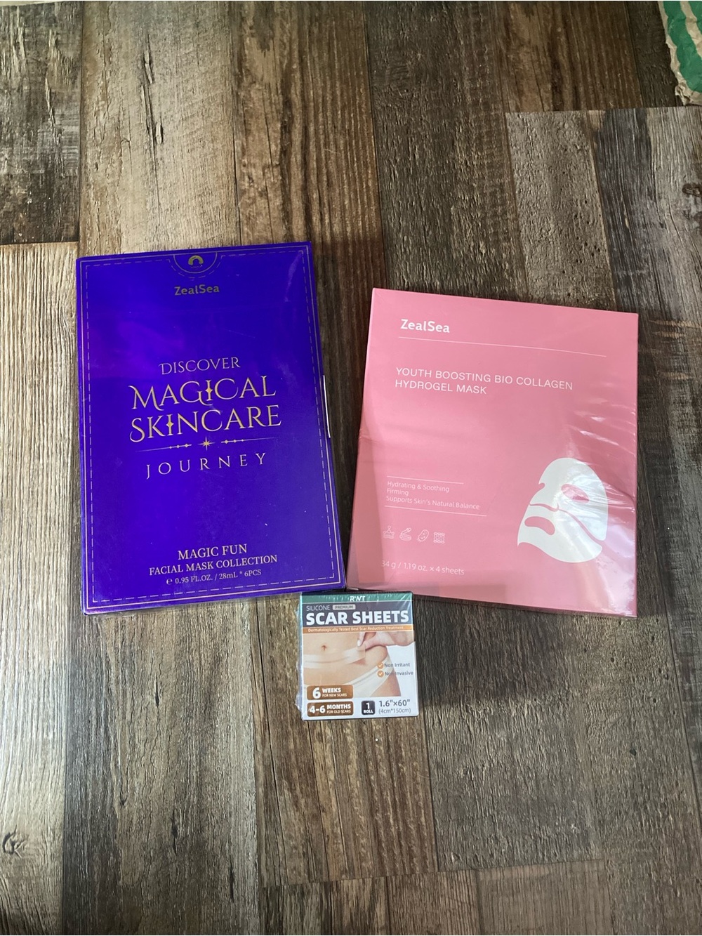 Pink Youth Boosting Bio Collagen Hydrogel Mask - Hydrating Sheet Mask set of 3